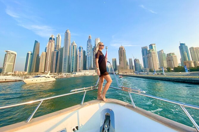 1 HR - Dubai Marina Luxury Yacht Tour - Starting at Dubai Harbour Yacht Club near Gate 7-BA