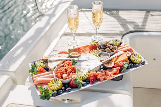 2 1/2 Hr Private Skippered Yacht Charter and Platter on Pittwater - Portuguese Beach for clear water and a quick swim