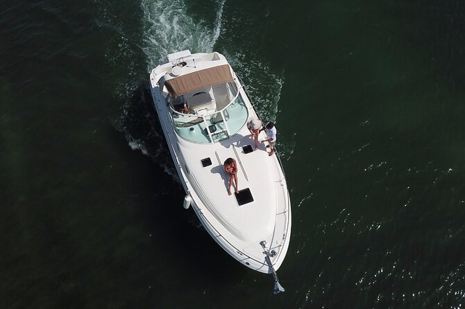 2-hour Private Sunset Cruise on a luxury yacht in Cancun Bay 25P18 - Watching the Yucatán sunset from the yacht