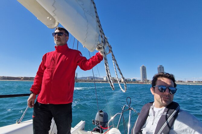 2 hour Sailing Experience on J80 Racing Yacht in Barcelona - High waves and possible boat changes