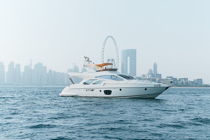 2 hours Dubai private luxury yacht 55ft tour - Leaving Aqua Plus Yacht Rentals at Dubai Marina