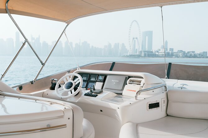2 hours Dubai private luxury yacht 55ft tour - Atlantis Hotel and the open-water portion