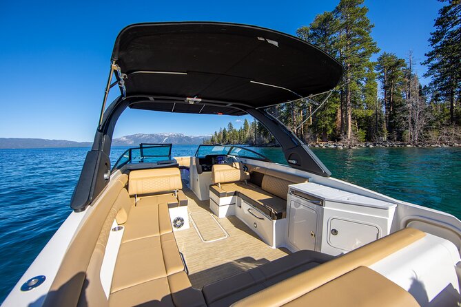 30ft Luxury Private Yacht Charter on South Lake Tahoe - Price, captain fee, and group value