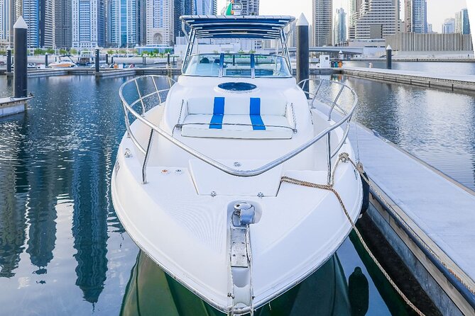 33Ft Private Yacht Rental On New Year's Eve 2025 - Dubai Harbour at 9 pm
