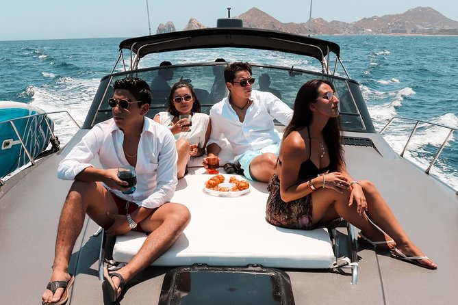 3Hr Private Yacht Cruise in Cabo As if you were aboard your own Private Yacht.Al - Open Bar, Tapas, and the Practical Meaning of Included Food