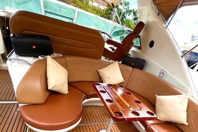 4 hours - Private 48ft Yacht all inclusive in Tulum and Playa del Carmen - Lunch, drinks, and a beach near the reef