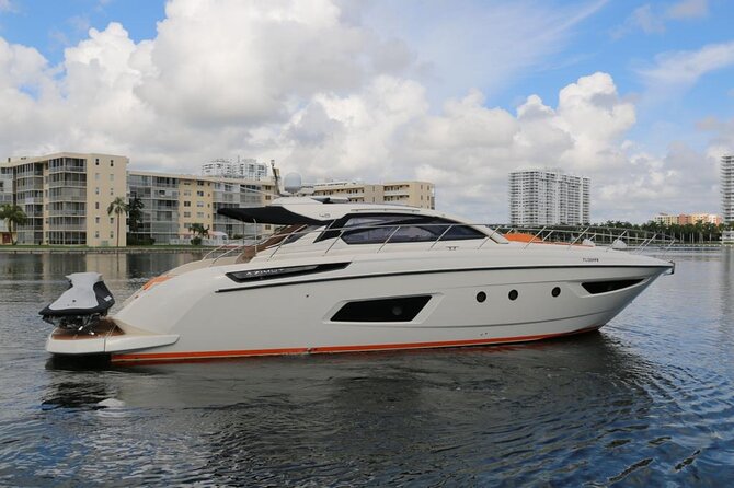 52' Azimut Yacht Charter - Brickell, Downtown Miami, and the High-Rise View