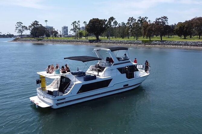 59' Paradise Party Yacht - Adventure Cruises San Diego com - The USS Midway from an unusual angle
