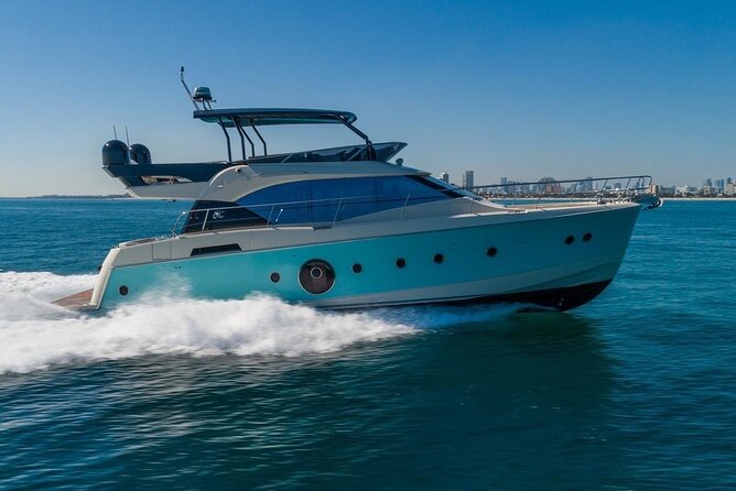 62ft Yacht Tour in Miami Beach with Captain Beneteau MC6 Fly - Starting at Bill Bird Marina in Miami Beach