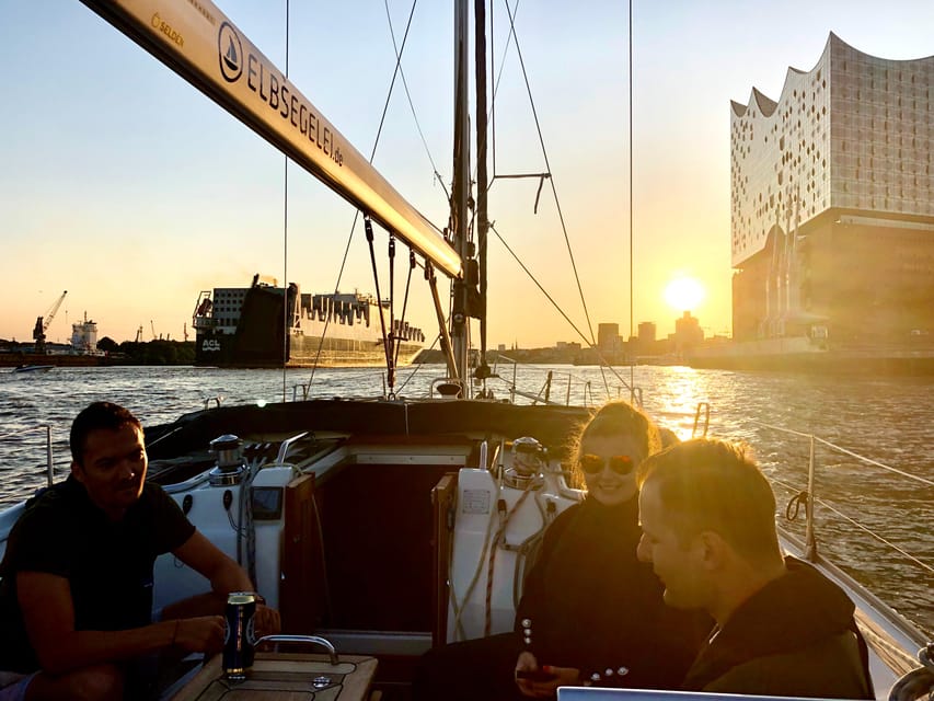 "After Work" - Sailing-Yacht Cruising Event, Hamburg/Elbe - From Hamburg’s skyline to the container port