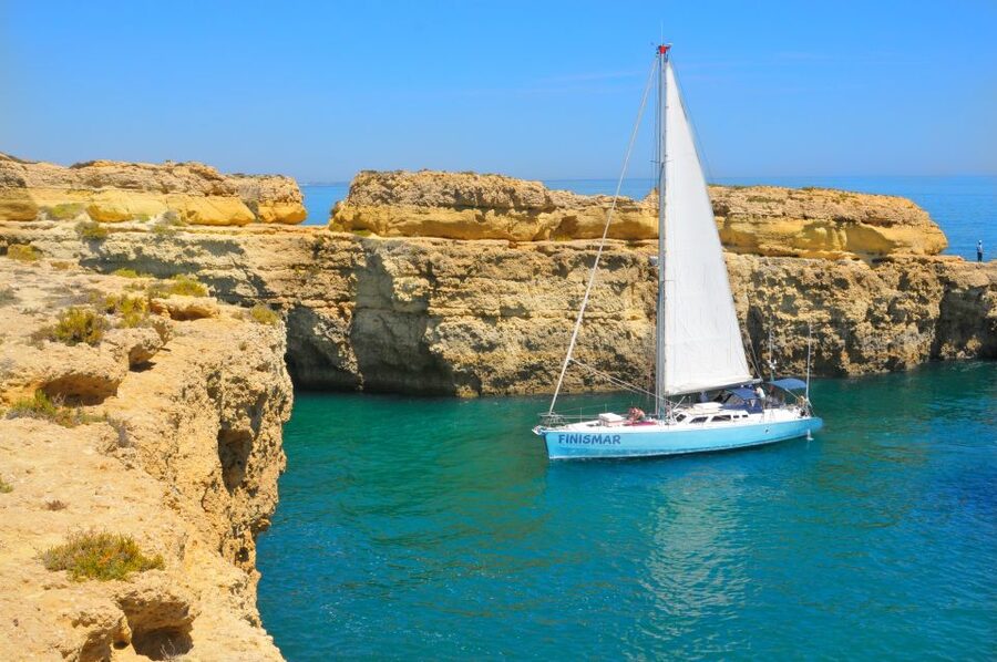 Albufeira: 3-Hour Yacht Daytime/Sunset Cruise to Benagil - Leaving Albufeira Marina for the open coast