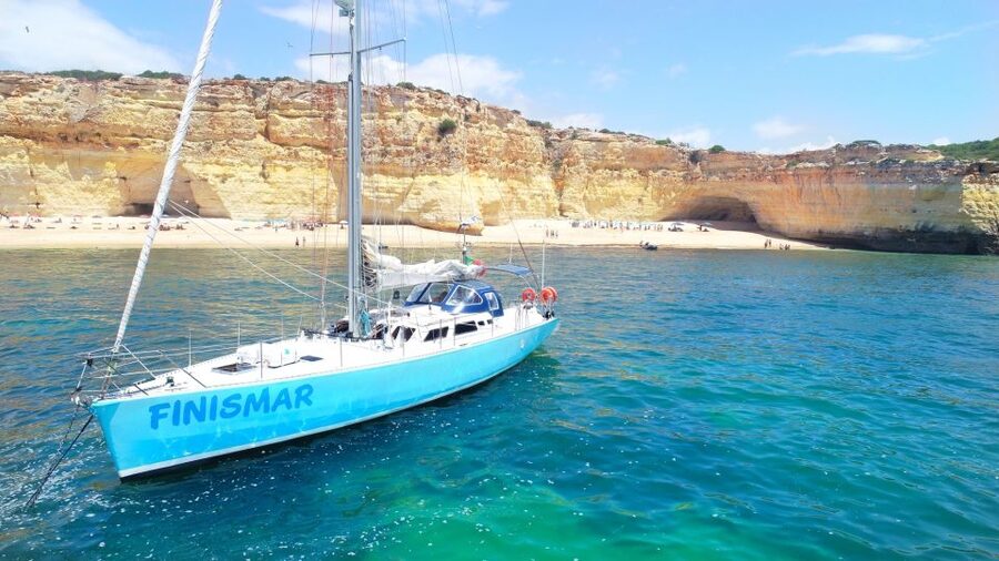 Albufeira: 3-Hour Yacht Daytime/Sunset Cruise to Benagil - Benagil Cave from a yacht’s deck