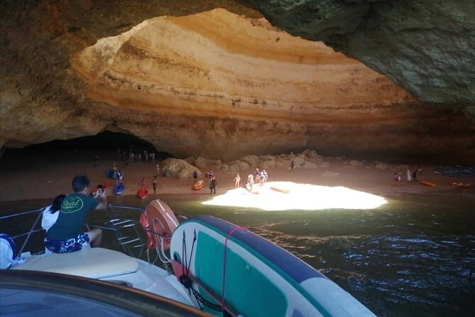 Benagil private yacht from lagos with drinks, tapas, paddle boards and kayak - Family comfort and the crew