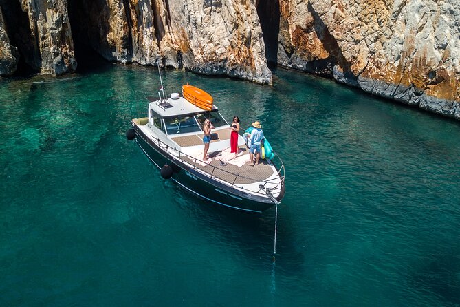 Blue & Green cave tour with yacht from town Hvar - Stiniva Cove is the scenic centerpiece