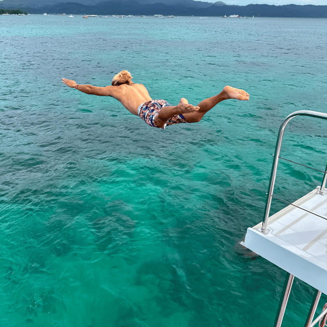 Boracay Sunset Cruise with RedWhale Party Yacht - Food, drinks, and the practical value of $72