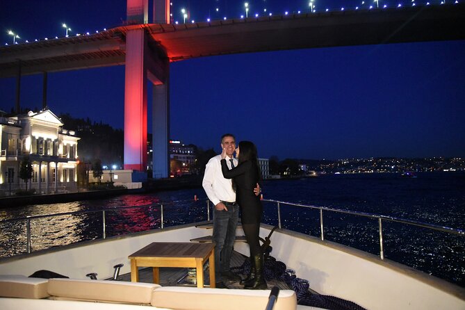 Bosphorus Night Cruise with Luxury Yacht - Dolmabahçe Palace and Çırağan Palace from the water