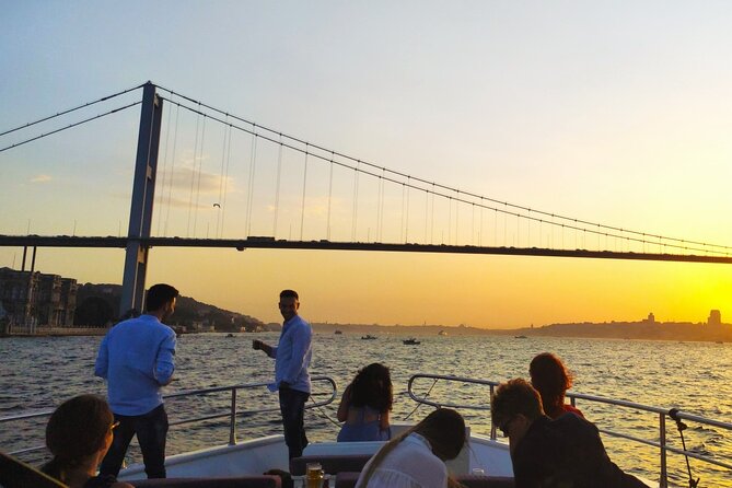 Bosphorus Sunset: An Enchanting Yacht Cruise in Istanbul - Ortaköy Mosque beneath the Bosphorus Bridge