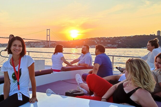 Bosphorus Sunset Cruise on Deluxe Yacht in Istanbul - The two Bosphorus bridges and the Asian shore