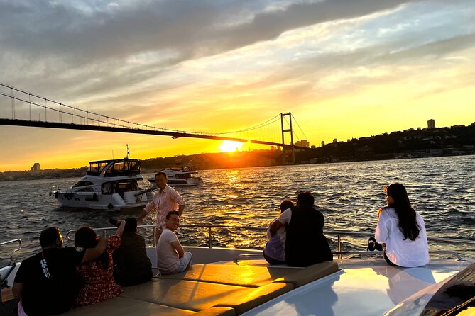 Bosphorus Sunset Yacht Cruise with Snacks and Live Guide - Karaköy, Galata Tower, and the first stretch north