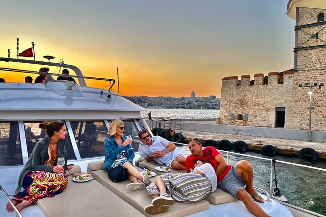 Bosphorus Sunset Yacht Cruise with Snacks and Live Guide - Maiden’s Tower and the Asian shore