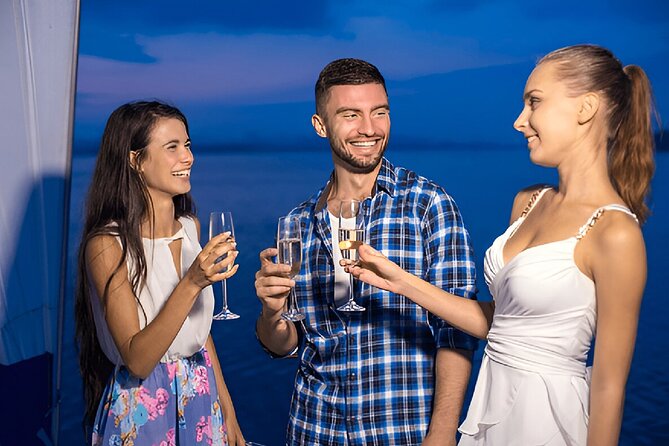 Burj Al Arab: 2-Hour Yacht Tour with BBQ Dinner and Drinks - Jumeirah Beach Residence from the water