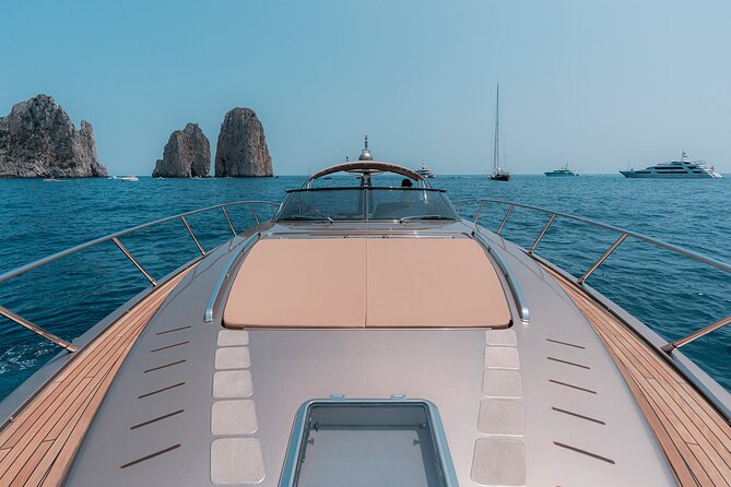 Capri private luxury yacht cruise from sorrento on Riva rivale 52 - Along Massa Lubrense to Punta Campanella