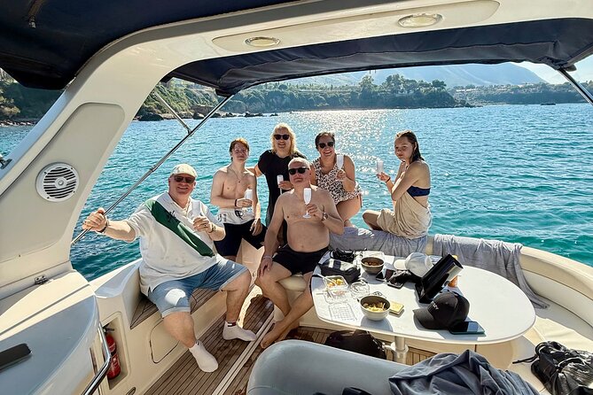 Cefalù : Mini Yacht Tour with Aperitif, Snorkeling and Caves - Spiaggia Caldura, the best stop for clear water