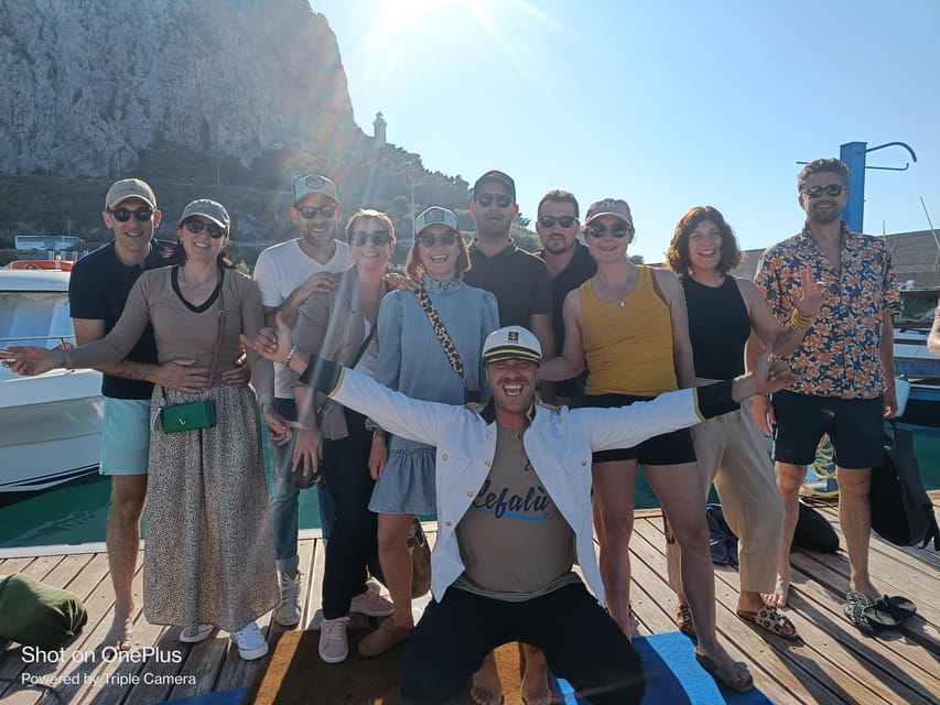 Cefalù: Mini Yacht with Snorkel Stops, Caves and Aperitif - Meeting Captain Alex at Port of Cefalù