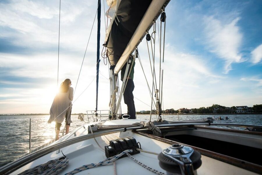 Charleston: Private BYOB Luxury Yacht Cruise - The harbor sights: Castle Pinckney, Fort Sumter, and the Ravenel Bridge