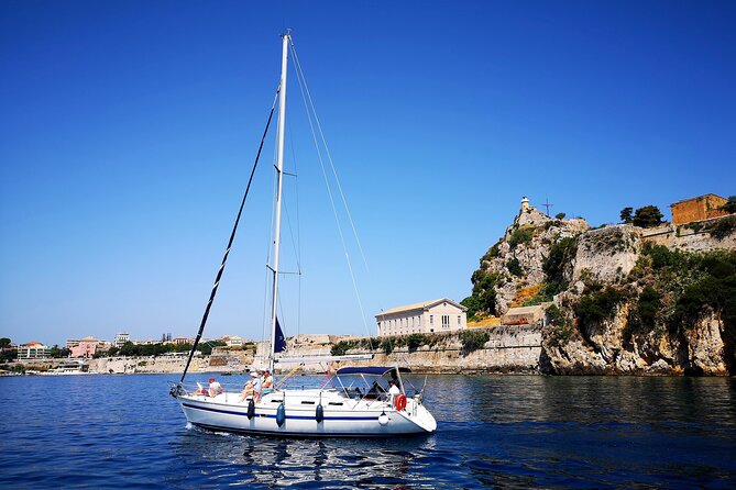 Corfu:Private sailing yacht cruise for up to 10 guests - The Royal Baths swimming stop