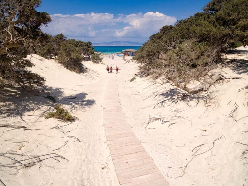 Crete: Chrissi Island Yacht Cruise with Lunch & Snorkeling - Walking Chrissi Island’s pale coral beaches