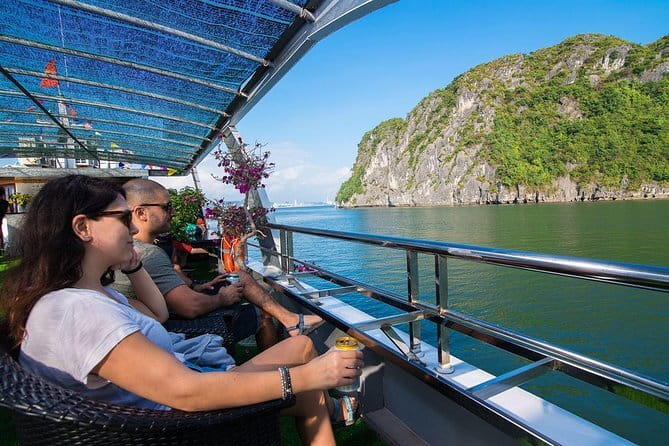 Day Trip - Luxury Experience in Ha Long Bay by Saquila Yacht - Watching Ha Long City from the water