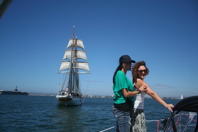 Daytime Sailing Along San Diego's Skyline - Bean bags, cushions, blankets, and a glass of wine