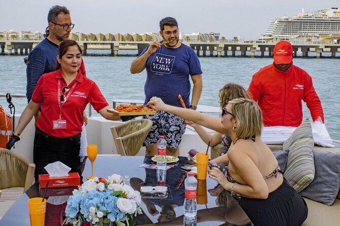Dubai Harbour Super Yacht Experience with gourmet & Drinks - Is the $98.63 price good value?