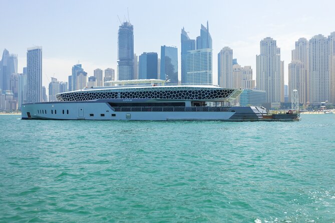 Dubai: Lotus Mega Yacht 3-Hours Dinner Cruise Tour - Dubai Marina and JBR from the water