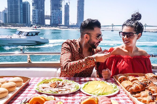 Dubai Marina Yacht Tour with Optional Breakfast or BBQ - Burj Al Arab and the best photo stops