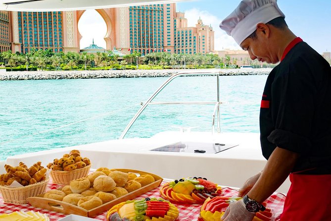 Dubai Marina Yacht Tour with Optional Breakfast or BBQ - Breakfast, BBQ lunch, and sunset dinner