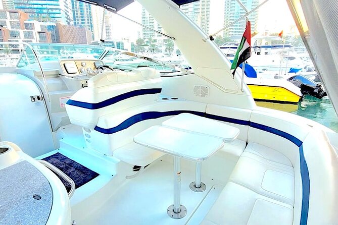 Dubai: Private Yacht Cruise on a 34 Ft Yacht - Food, Drinks, and Onboard Comfort