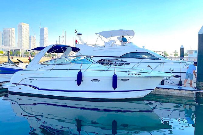 Dubai: Private Yacht Cruise on a 34 Ft Yacht - Boarding at Dubai Harbour Yacht Club