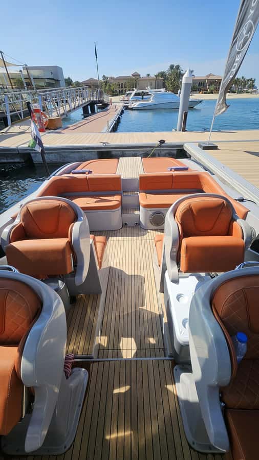Dubai : Private Yacht Tour with Swimming at Palm Jumeirah - Atlantis The Royal and Atlantis The Palm