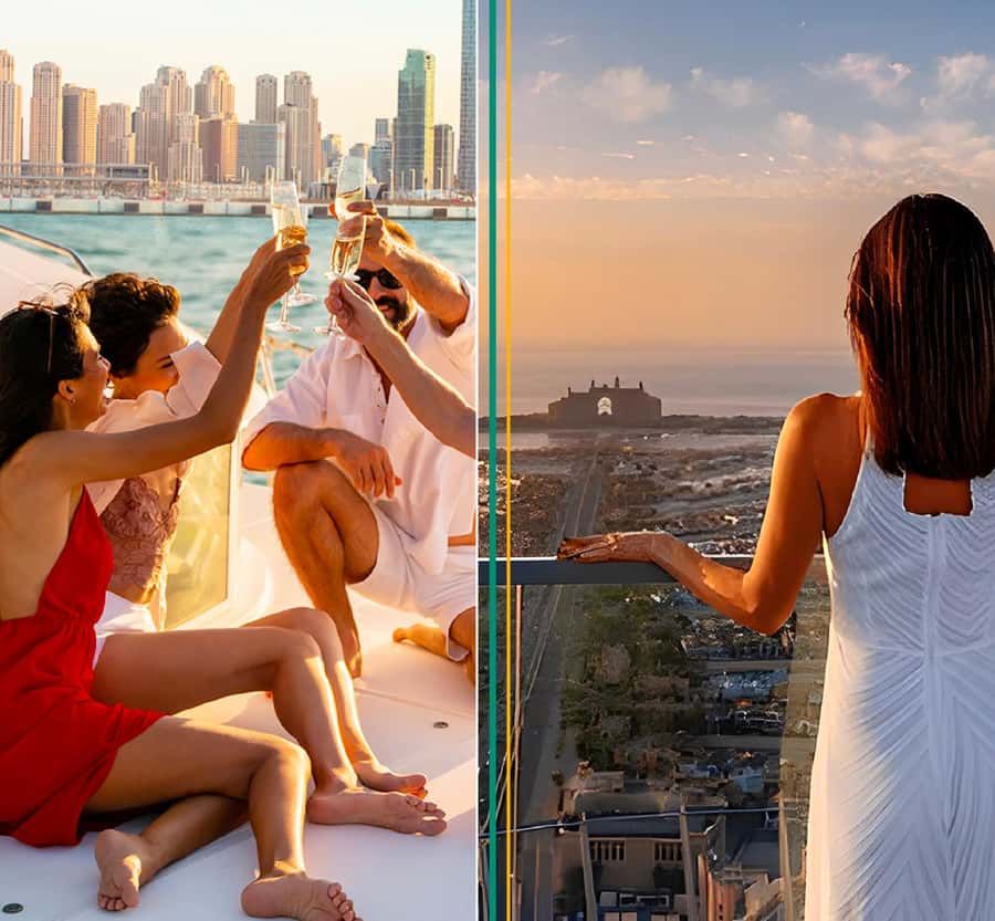 Dubai: The View At The Palm Ticket & 1.5 Afternoon Yacht - Reaching The View at the Palm