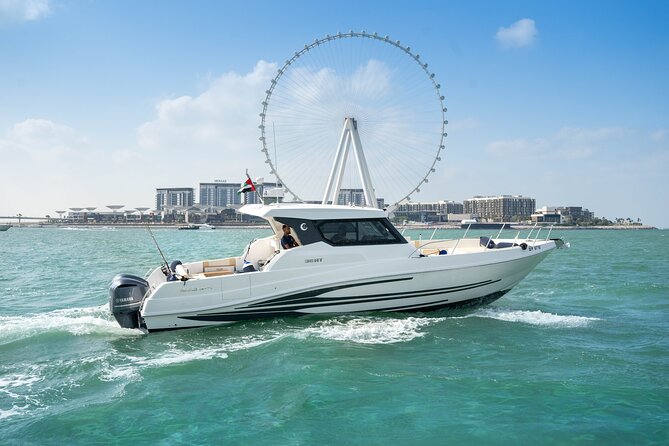 Dubai Yacht Book 36ft Yacht on rent in Dubai up to 10 persons - Key points at a glance