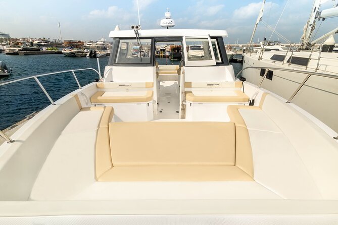 Dubai Yacht Book 36ft Yacht on rent in Dubai up to 10 persons - Crew service and the practical comforts