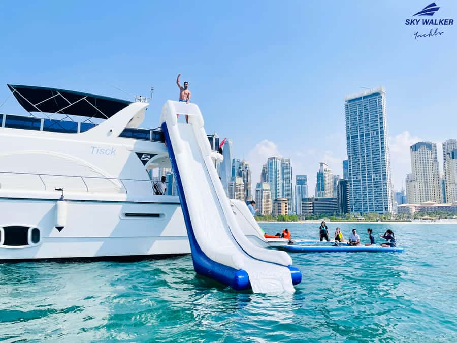 Dubai: Yacht Cruise with Swimming, Snorkeling and BBQ Lunch - Cruising Through Dubai Marina