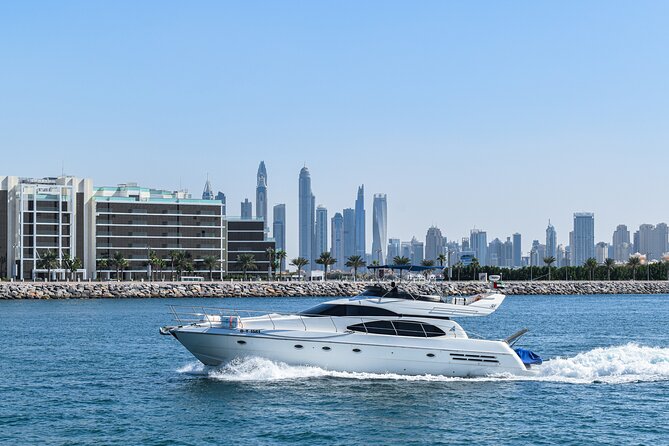 Dubai Yacht Rental - Book 58 ft Private Yacht up to 28 persons - Dubai Marina views and open-water sightseeing