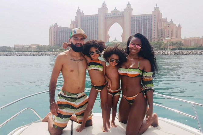 Dubai Yacht Sea escape Cruise, Swim, Tan & Sightsee! - The Palm Jumeirah route and Atlantis