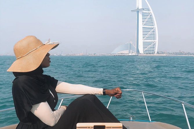 Dubai Yacht Sea escape Cruise, Swim, Tan & Sightsee! - Captains, commentary, and the personal touch