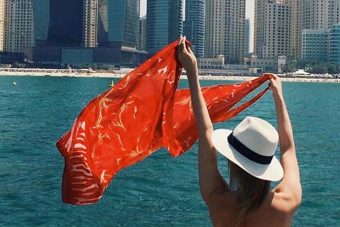 Dubai Yacht Sea escape Cruise, Swim, Tan & Sightsee! - Drinks, music, and the mini-yacht setting