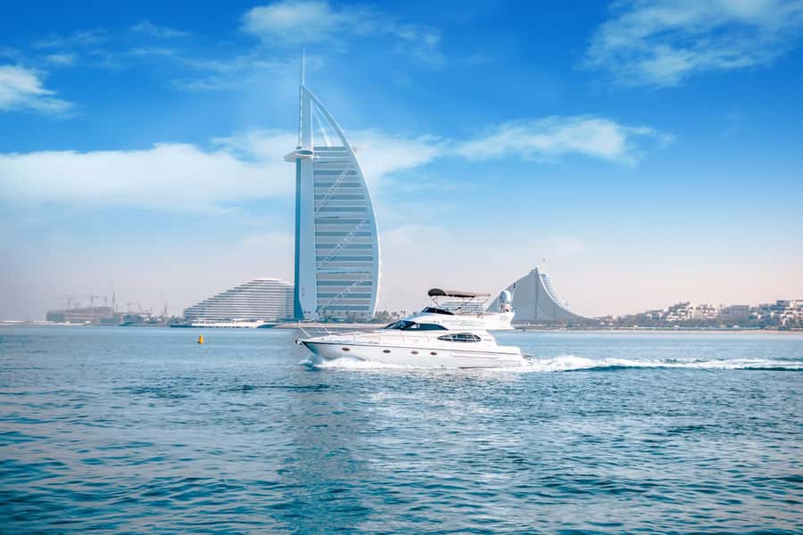 Dubai Yacht Tour - Boat Trip upto 12 guests Private event - The crew and onboard atmosphere