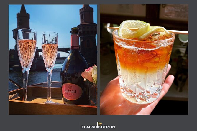 Evening aperitif tour aboard the motor yacht Fitzgerald - Starting beside Berliner Dom in Lustgarten
